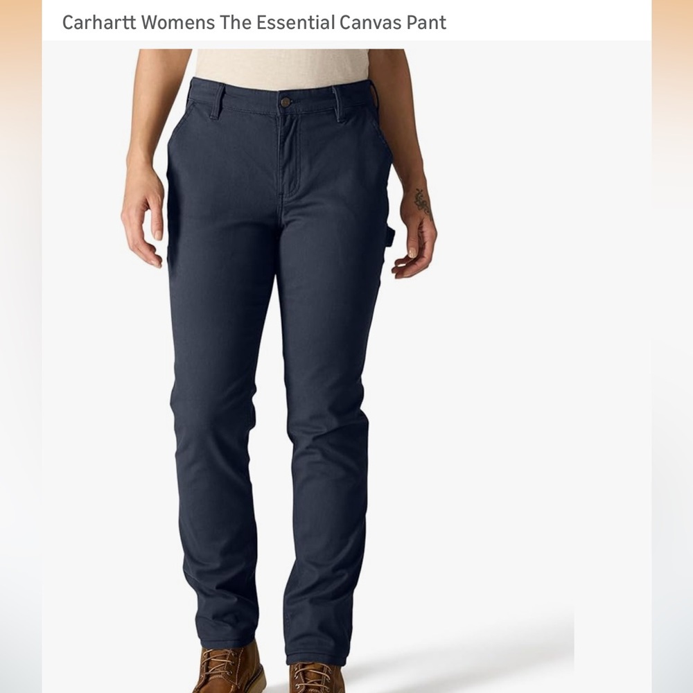 Carhartt Women's The Essential Canvas Pants Navy